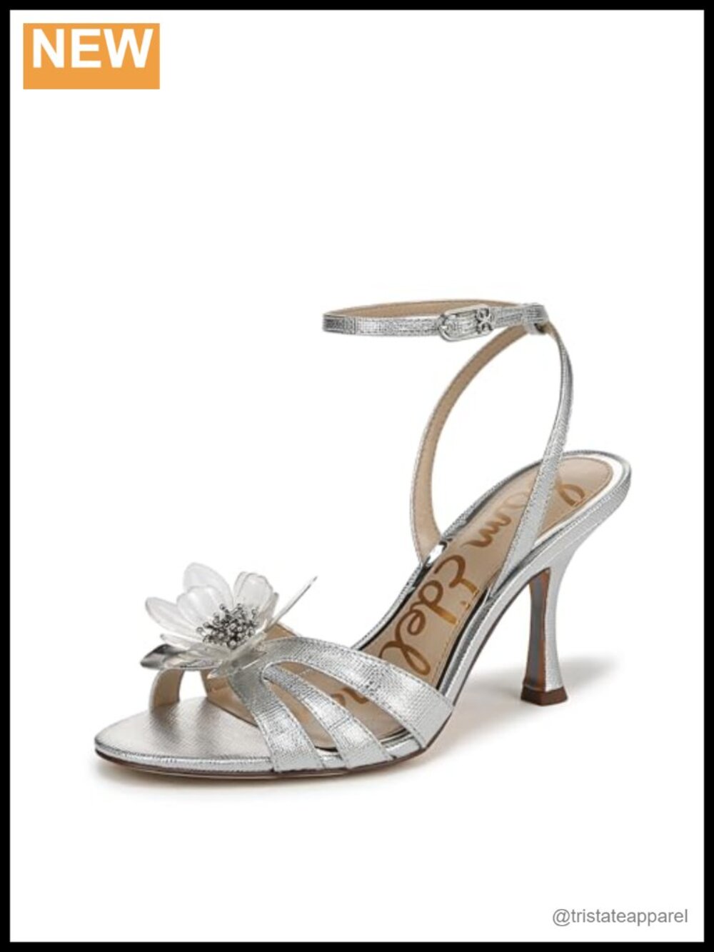 Strappy Ankle Strap Heeled Sandal with 3.5 Inch Flare Heel Platform